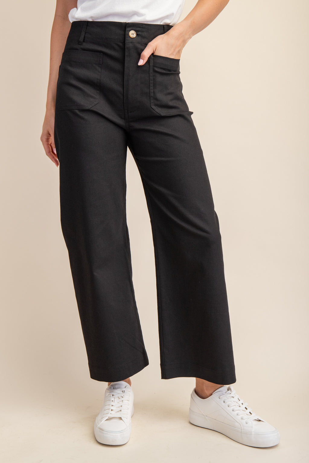 Black Front Pocket Pant