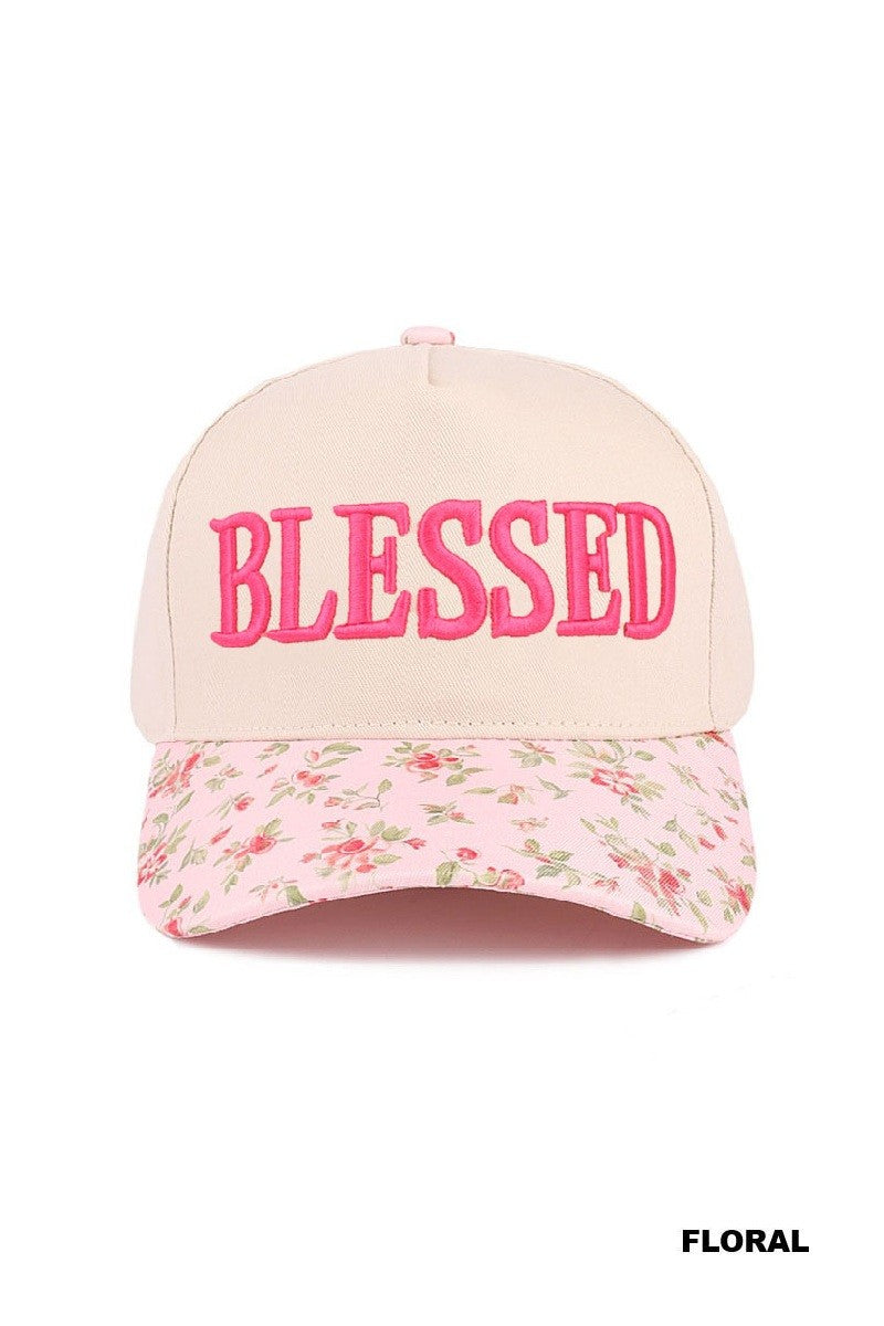 Blessed Ball Cap Pink/Floral