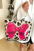 Leopard Bow Tote Bag