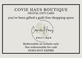 Covie Haus Boutique Gift Card