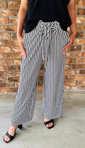 Tie Knot Striped Pants