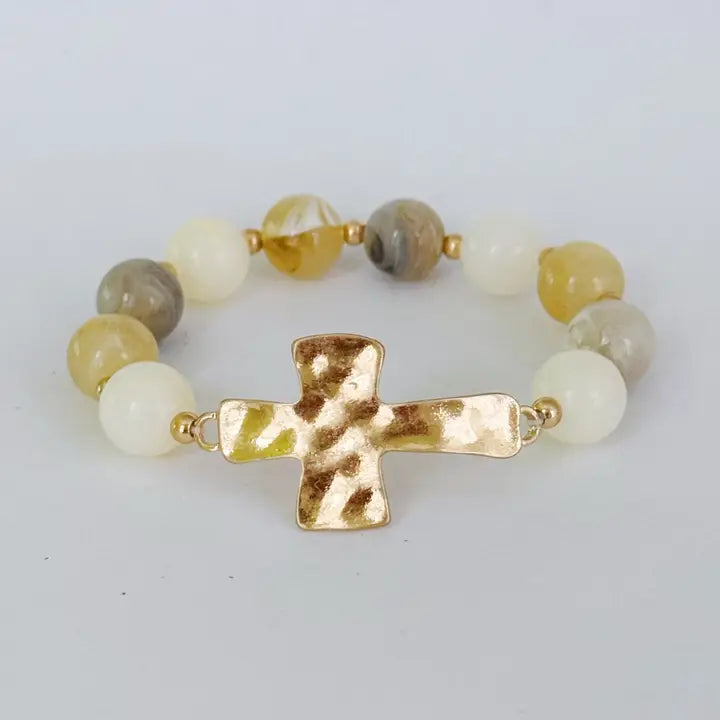Marble Cross Bracelet