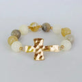 Marble Cross Bracelet
